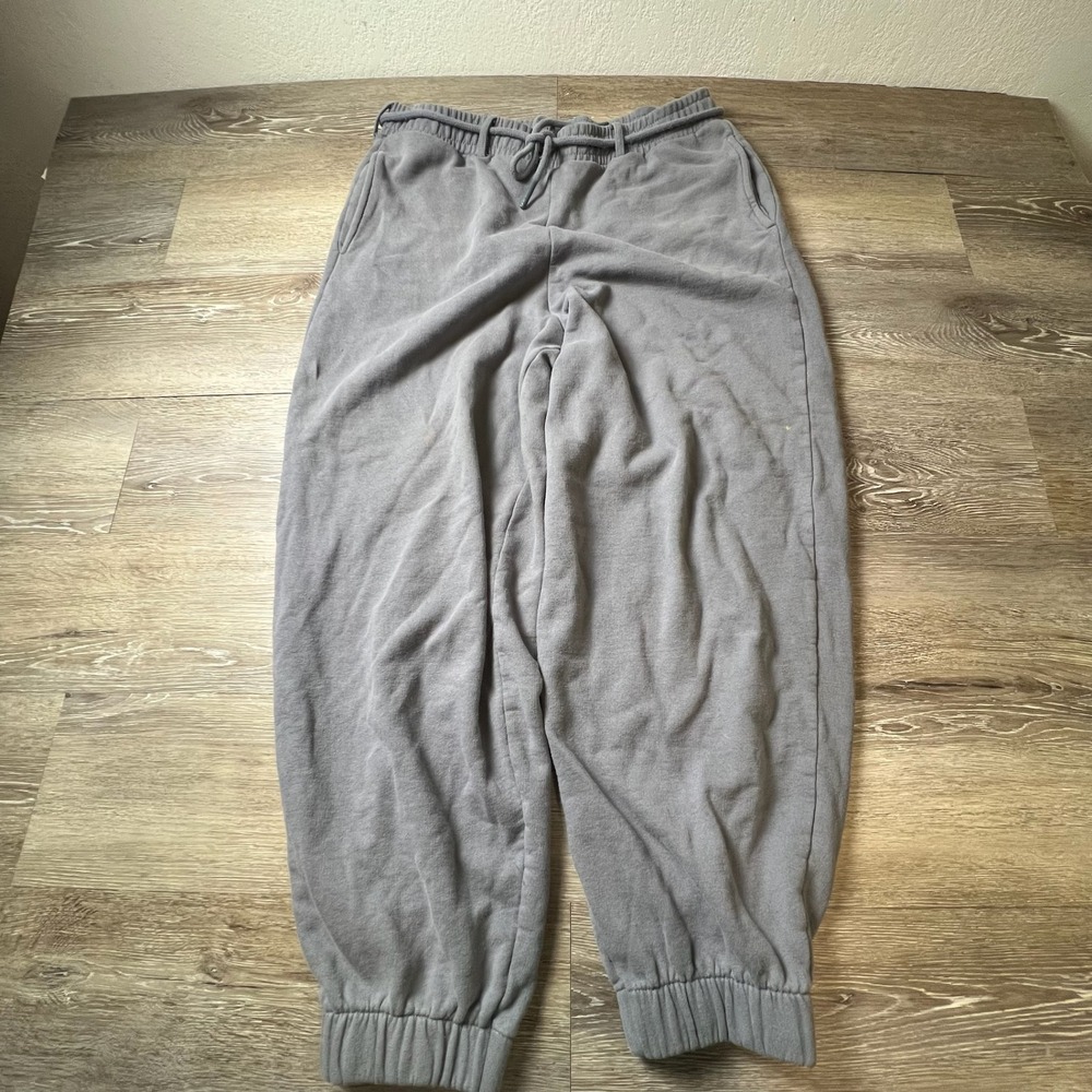 Collusion Joggers Unisex Large Grey Cotton Oversize Sweatpants Lounge Streetwear